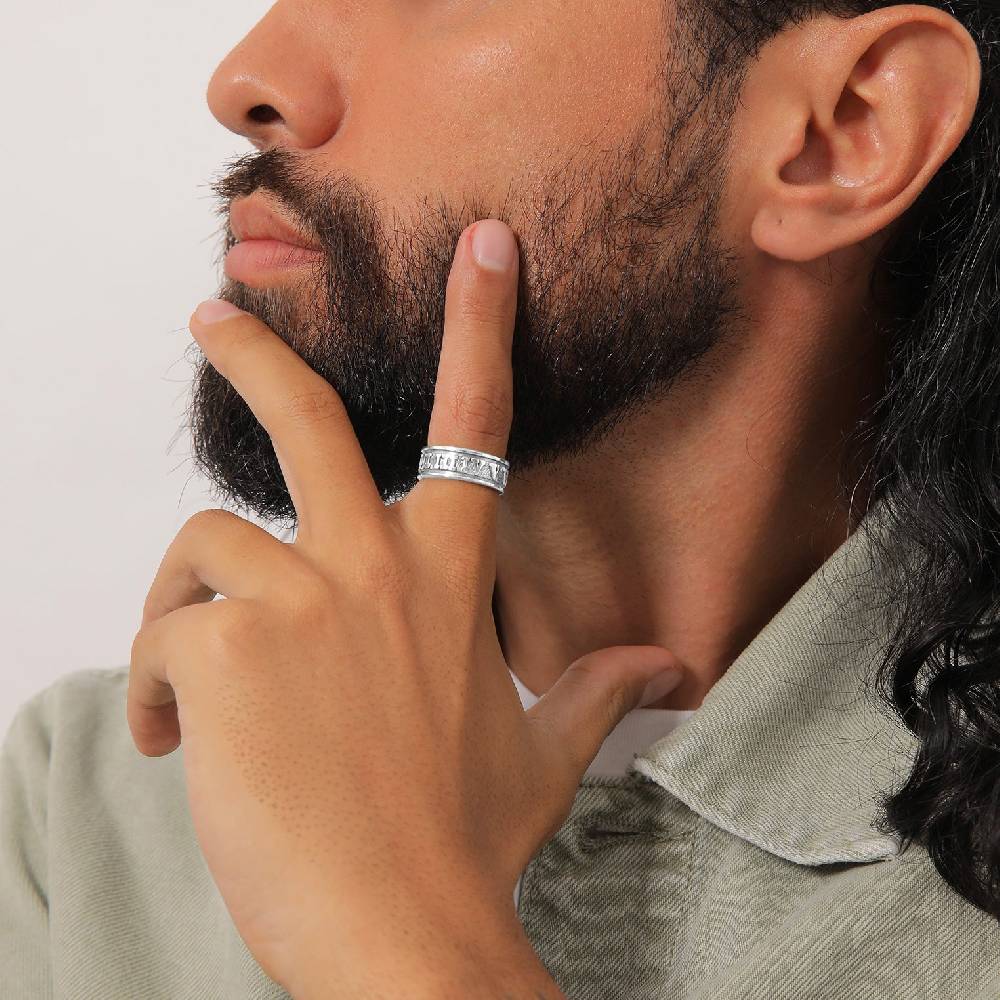 Kuzzoi Ring Römische Zahlen Sonderangebot der Fabrik