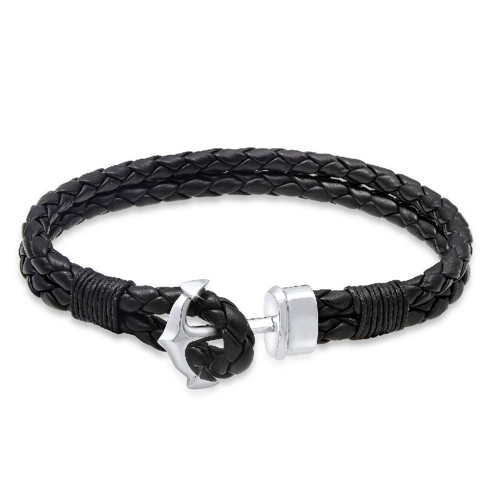 Kuzzoi Armband Anker | Leder Blitzangebot