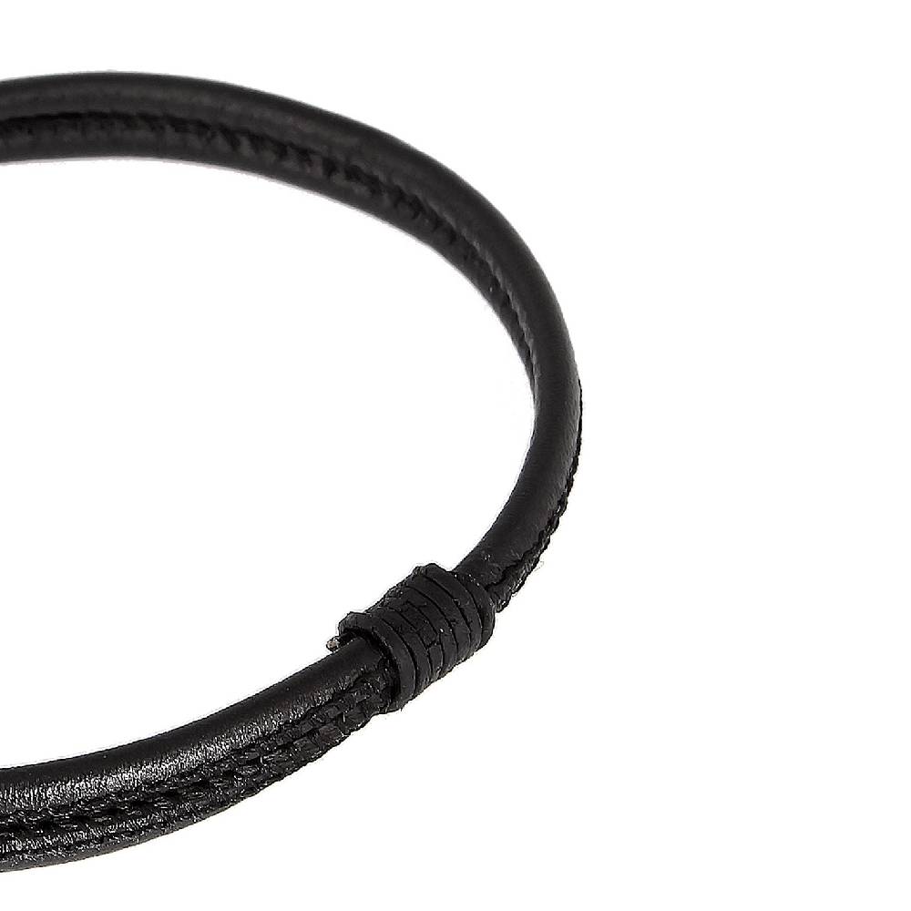 Kuzzoi Armband Haken | Leder (Schwarz) Neueste Stile