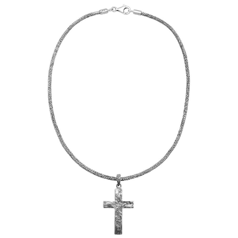 Kuzzoi Schlangen-Halskette Kreuz Im Verkauf