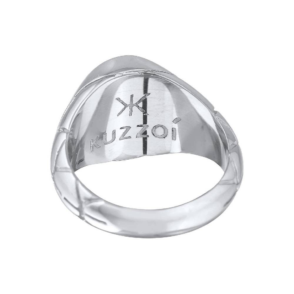 Kuzzoi Siegelring Elegant | Emaille (Blau) 50% Rabatt für begrenzte Zeit