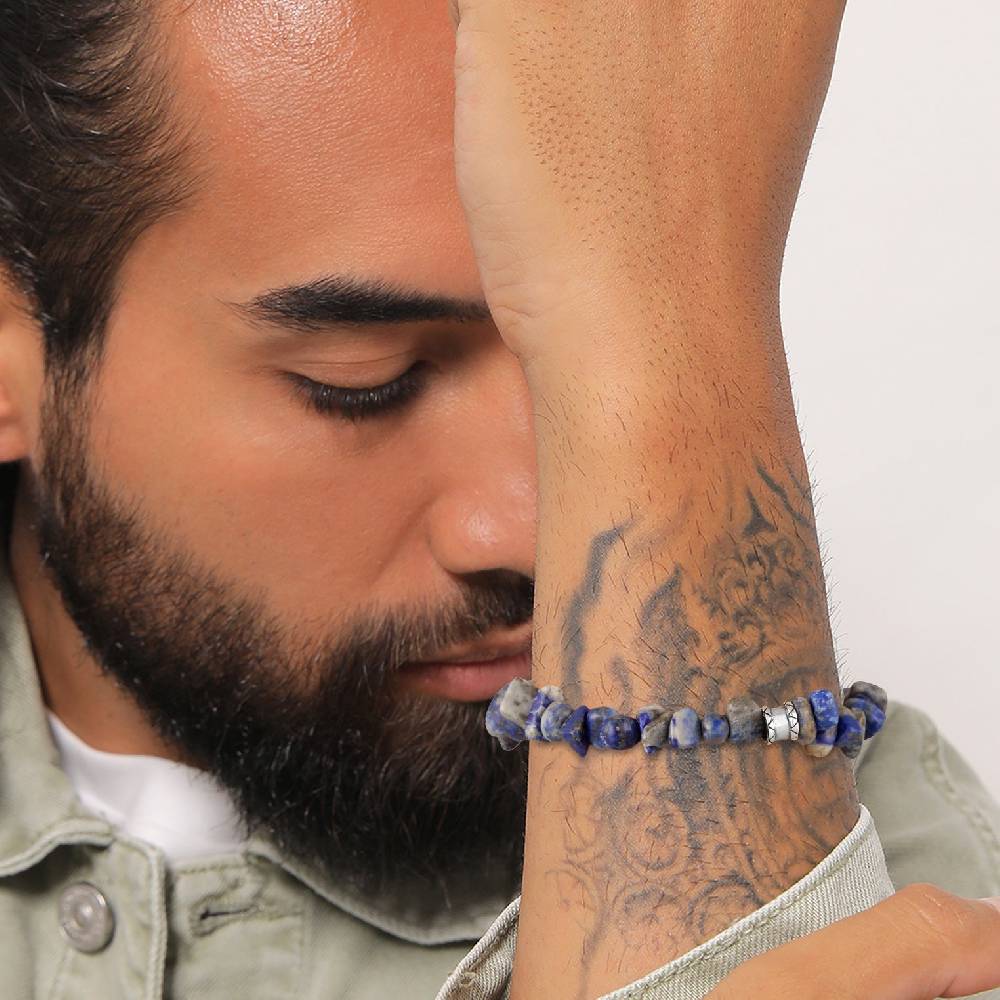 Kuzzoi Armband Beads Vintage | Lapiz Lazuli Steine (Blau) Rabatte dieses Monats