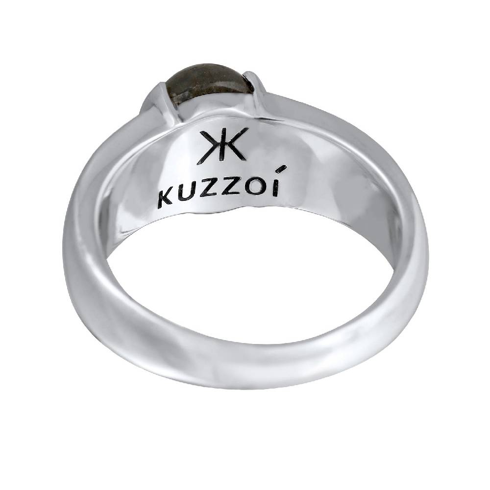 Kuzzoi Siegelring Oval | Labradorit (Grau) Online