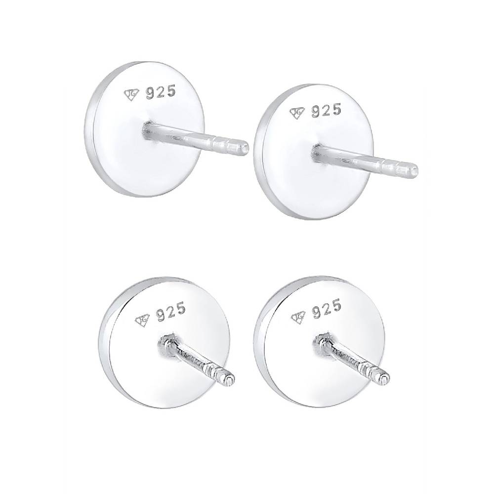 Kuzzoi Ohrringset Geo Rund | Emaille Auslauf