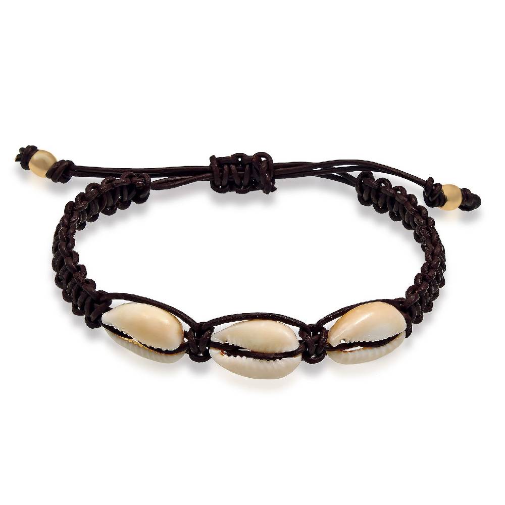 Kuzzoi Armband Muschel | Leder Sonderangebot
