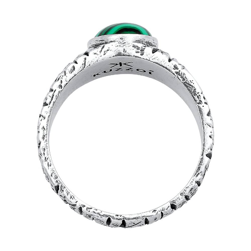 Kuzzoi Siegelring | Malachit (Grün) Begrenztes Angebot