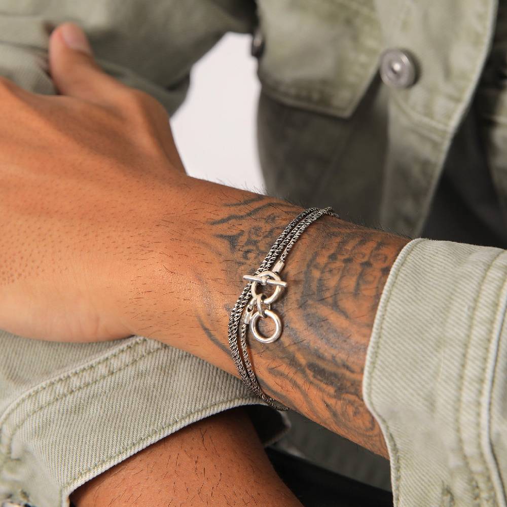 Kuzzoi Armband Kordelkette T-Bar Neueste Mode