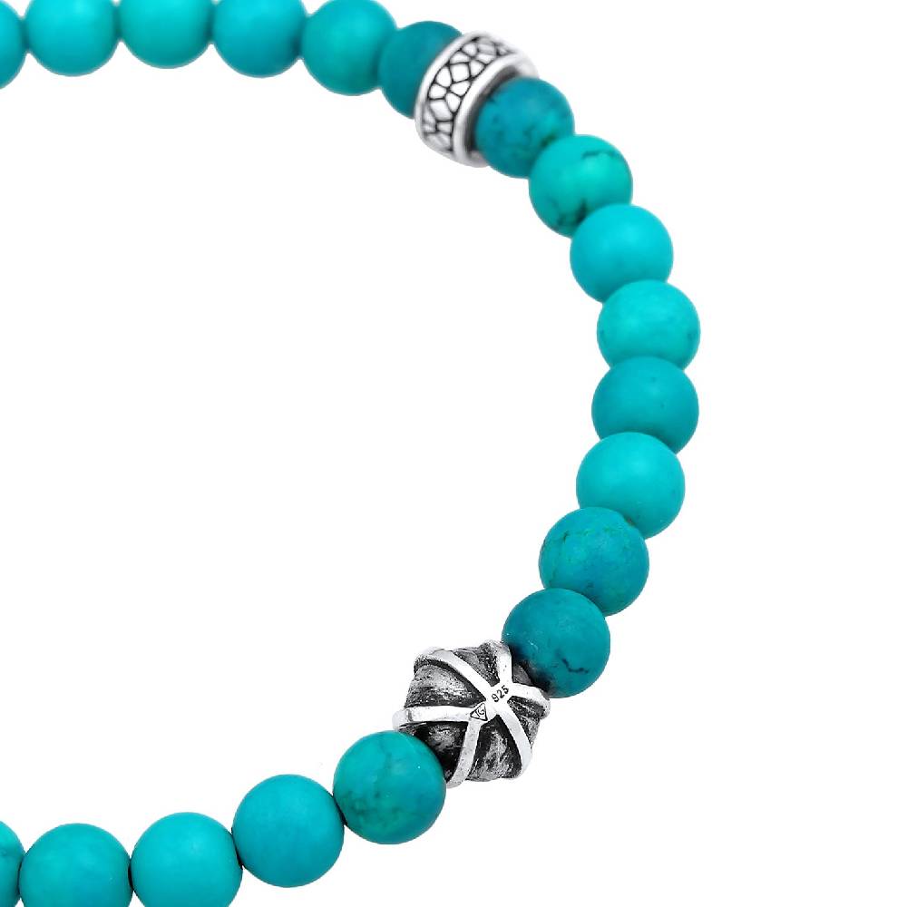 Kuzzoi Armband Bead | Howlith (Türkis) zollfrei