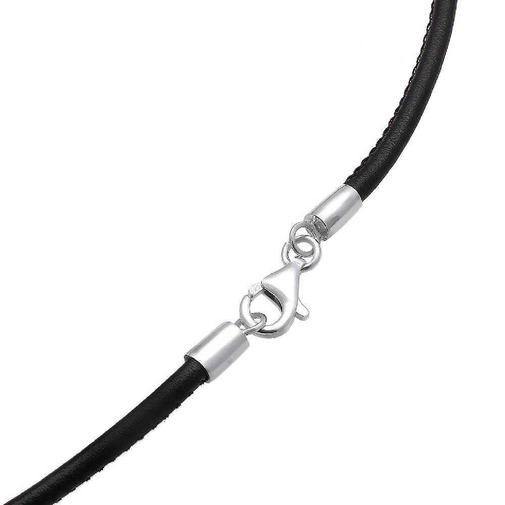 Kuzzoi Halskette Kompass | Leder im Angebot