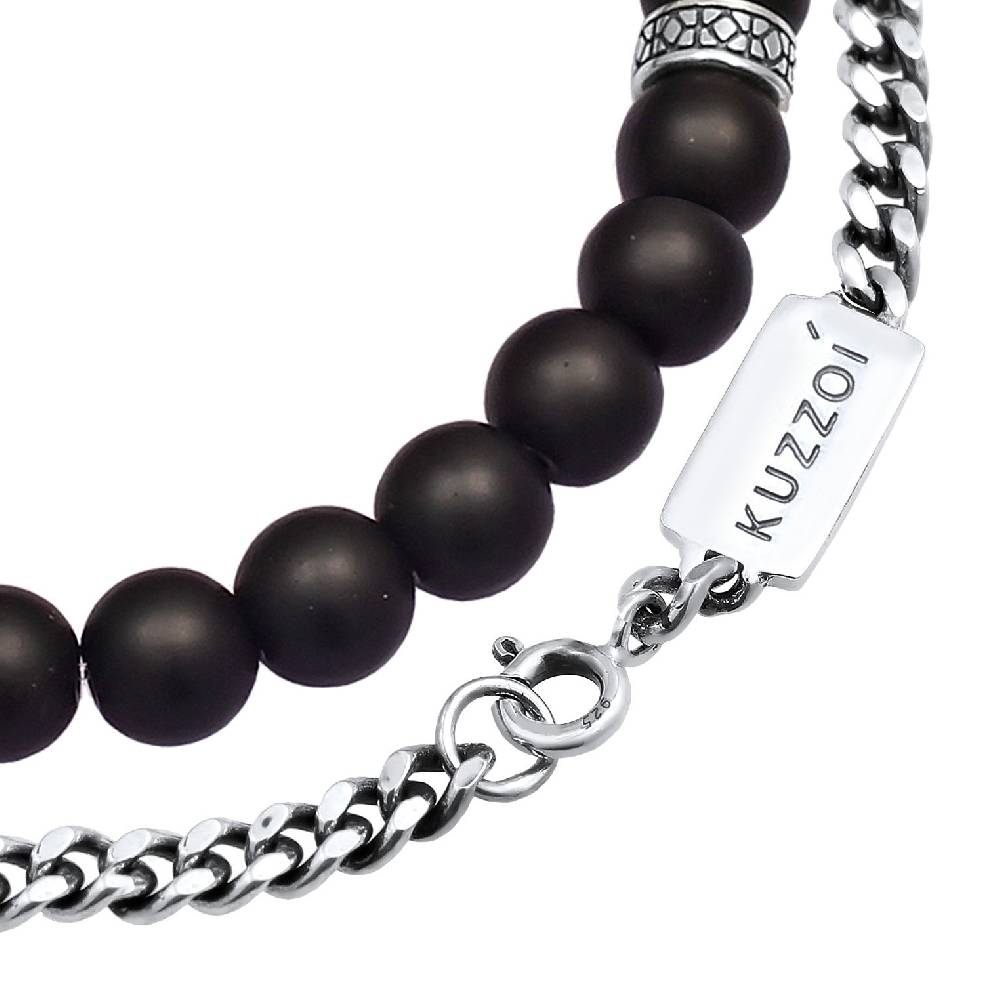 Kuzzoi Panzer-Armband Set | Onyx (Schwarz) Rabatt
