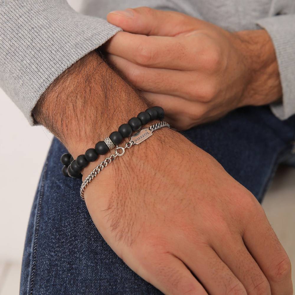 Kuzzoi Panzer-Armband Set | Onyx (Schwarz) Rabatt