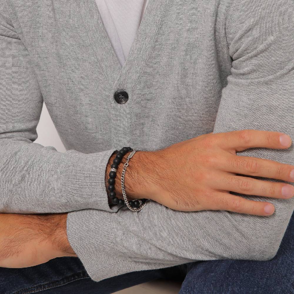 Kuzzoi Panzer-Armband Set | Onyx (Schwarz) Rabatt