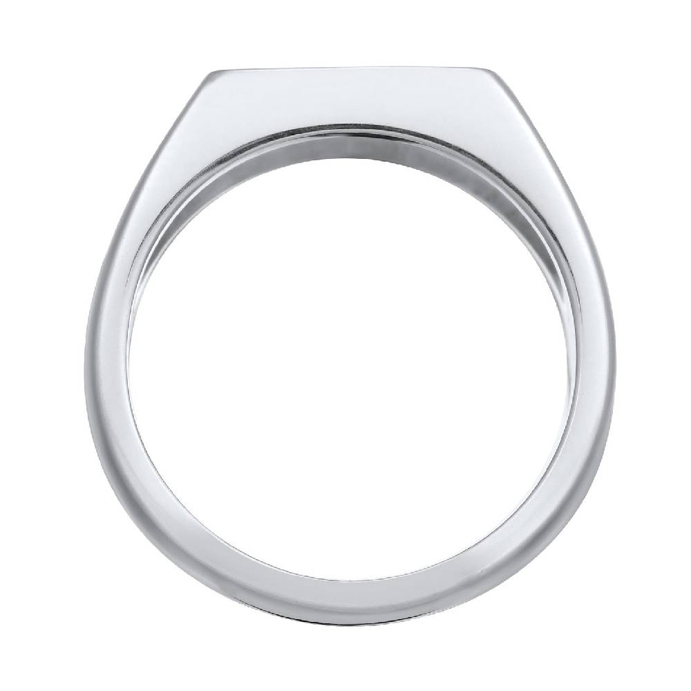 Kuzzoi Siegelring Rechteck | Emaille (Schwarz) Cyber Monday