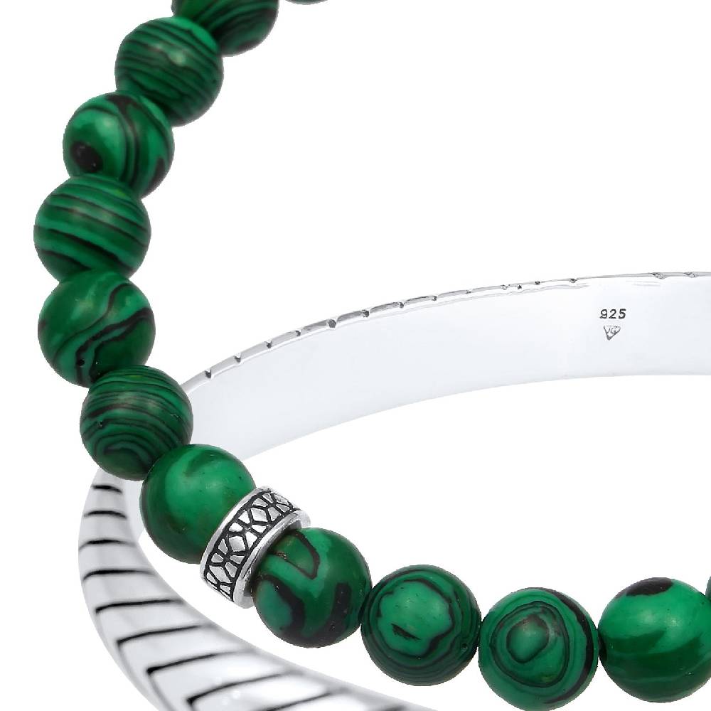 Kuzzoi Armbandset Armreif | Malachit (synth.) Bestseller