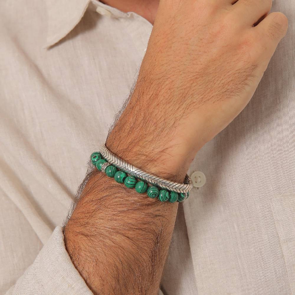 Kuzzoi Armbandset Armreif | Malachit (synth.) Bestseller