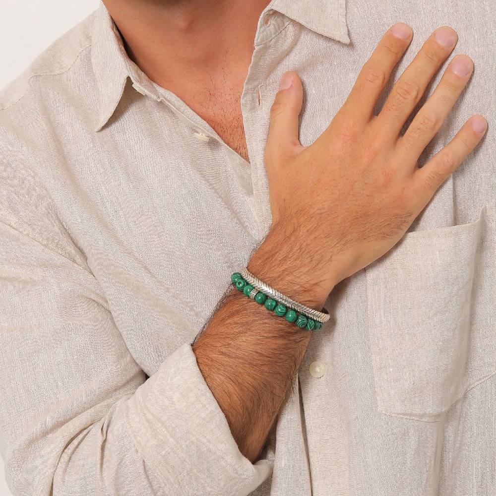 Kuzzoi Armbandset Armreif | Malachit (synth.) Bestseller