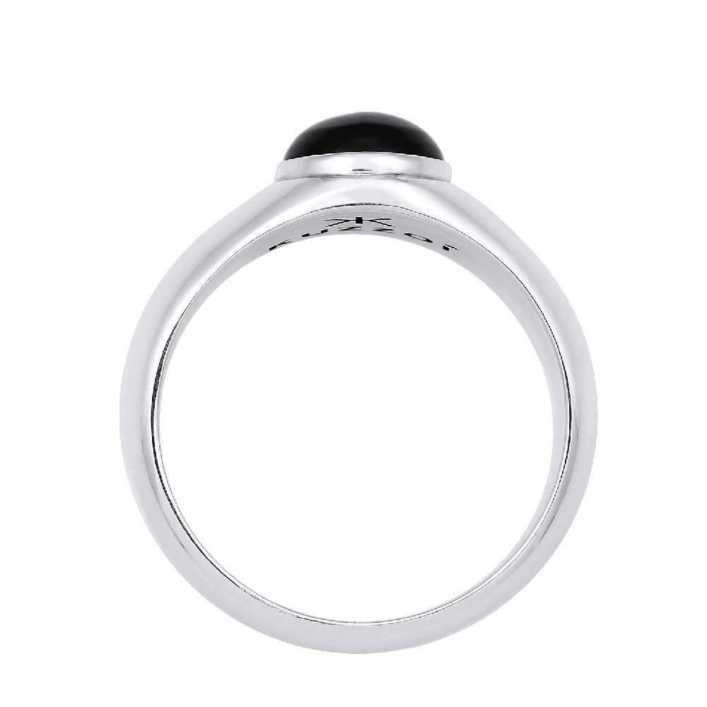 Kuzzoi Siegelring Oval | Onyx (Schwarz) Räumungsverkauf