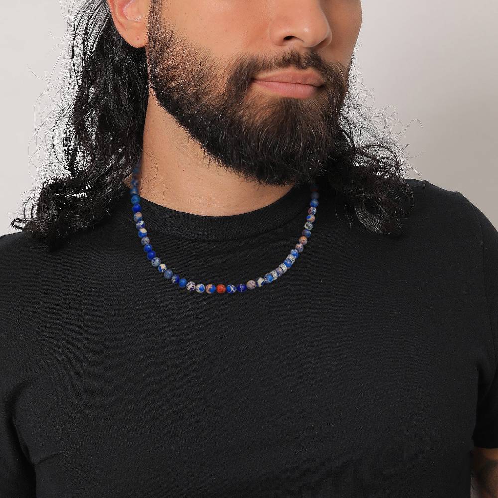 Kuzzoi Halskette Beads | Achat (Blau) Kauf eins, bekomm eins gratis