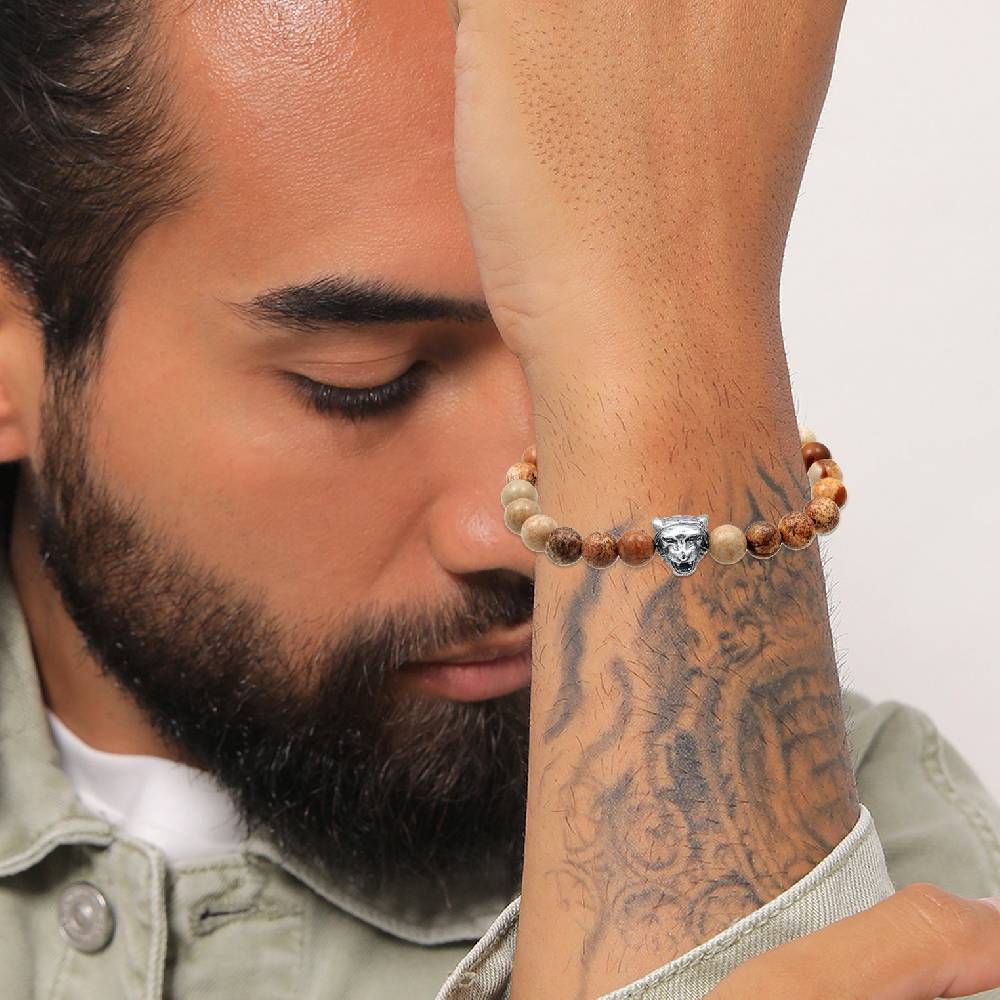 Kuzzoi Armband Tigerkopf | Achat (Braun) Fabrikladen