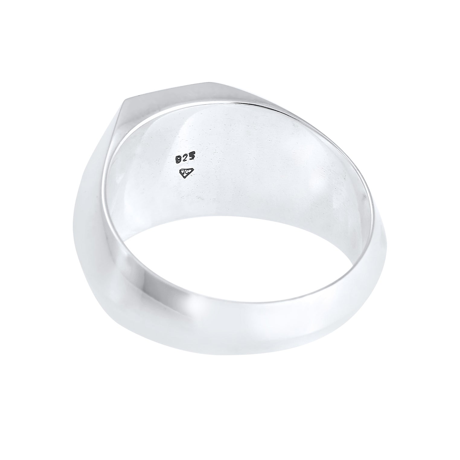 Kuzzoi Siegelring Geo | Emaille (Schwarz) Online