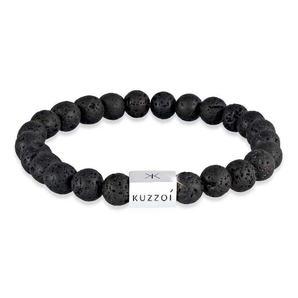 Kuzzoi Armband Geo | Lava Perlen (Schwarz) Günstiger Verkauf
