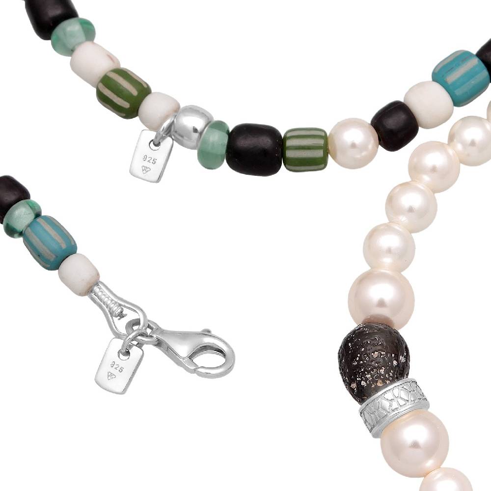 Kuzzoi Schmuckset Beads Boho | Muschelkernperlen Sonderangebot