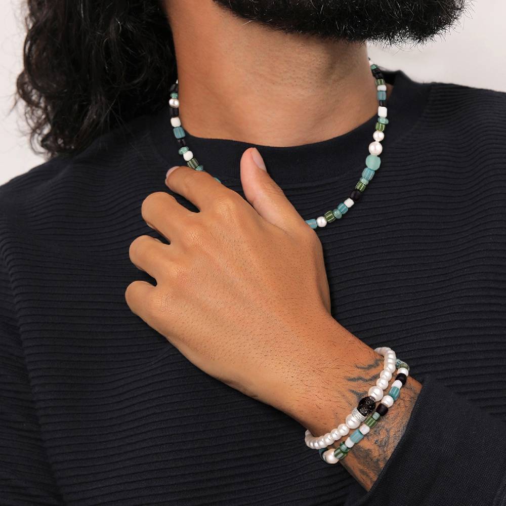 Kuzzoi Schmuckset Beads Boho | Muschelkernperlen Sonderangebot
