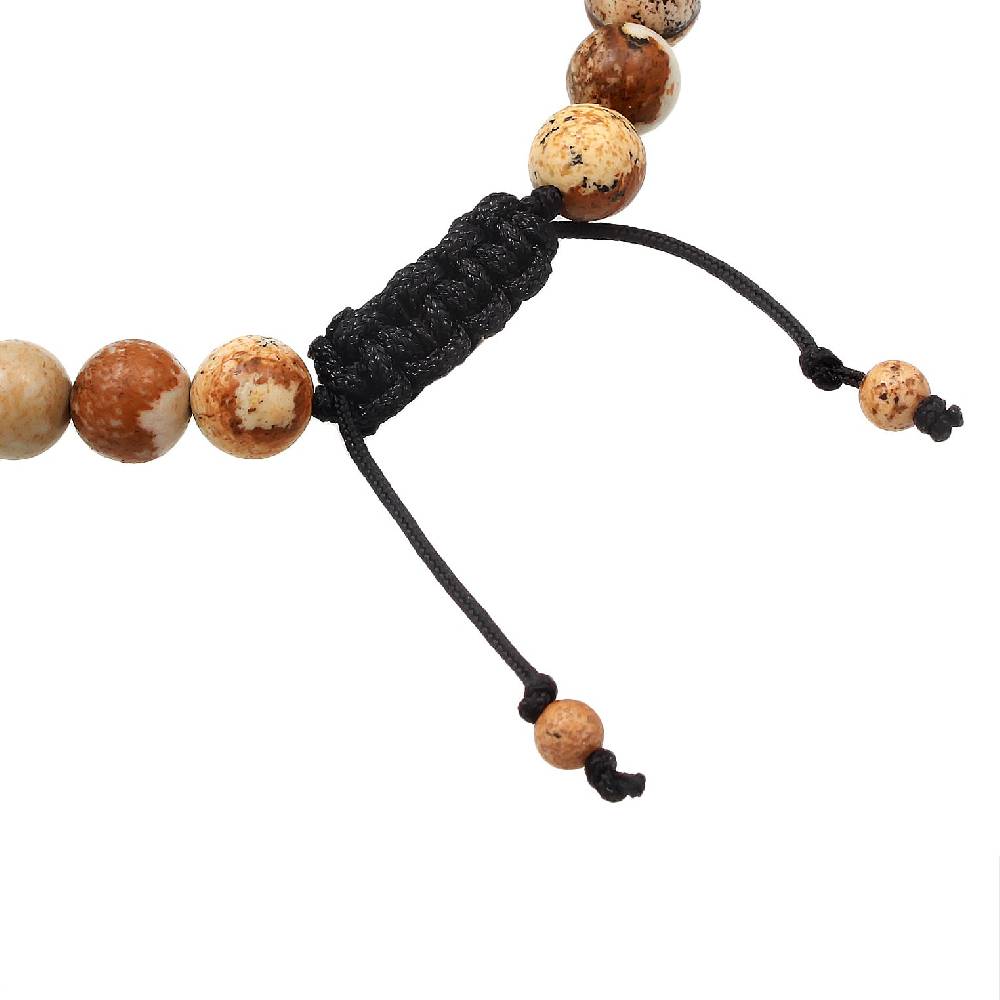 Kuzzoi Armband Kugeln | Achat (Braun) Osterangebot