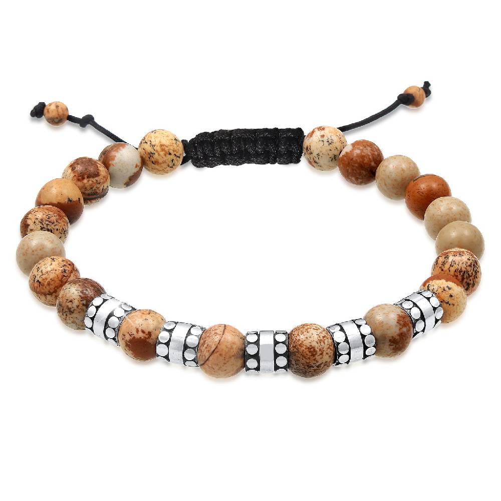 Kuzzoi Armband Kugeln | Achat (Braun) Osterangebot