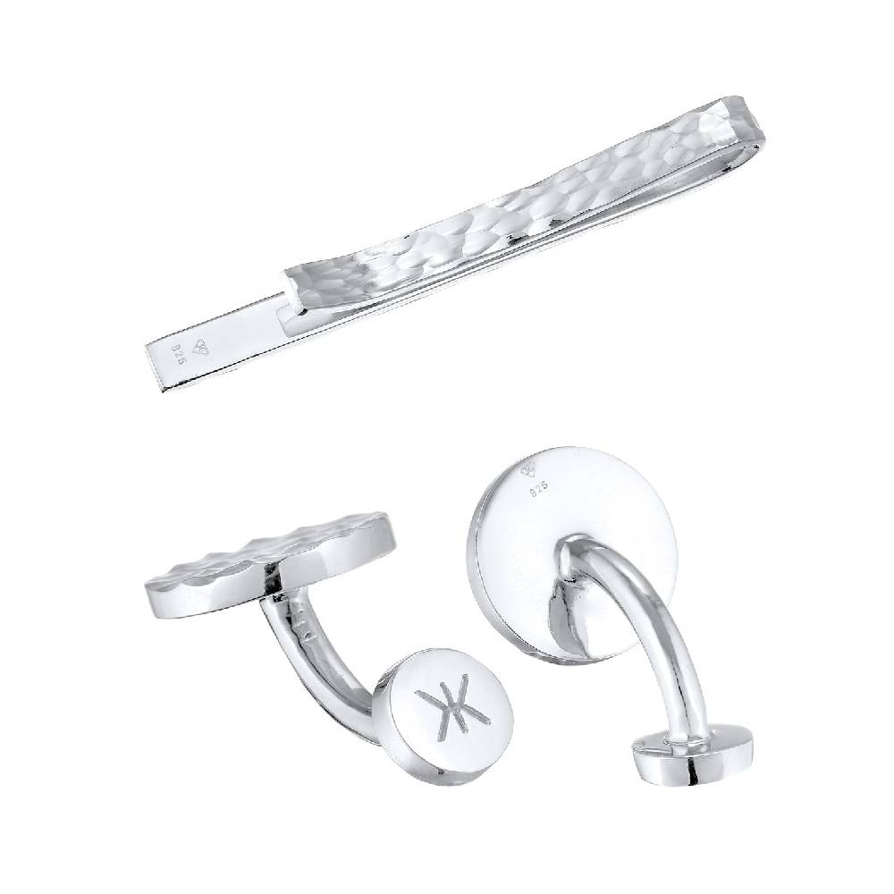 Kuzzoi Schmuckset Manschettenknöpfe Krawattennadel Super Sparpreis