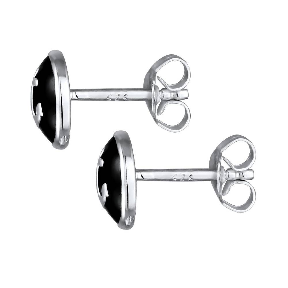 Kuzzoi Ohrstecker Anker | Emaille (Schwarz) Letzte 3 Tage