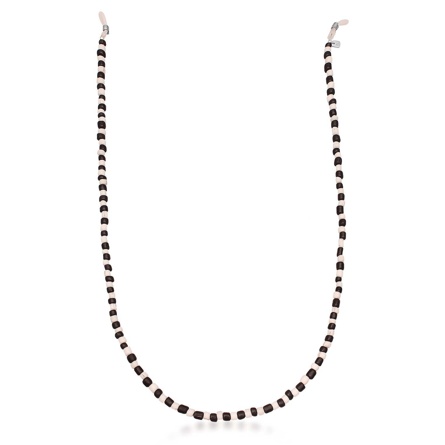 Kuzzoi Brillenkette Beads | Glas Perlen (Schwarz & Weiß) Letzter Tag
