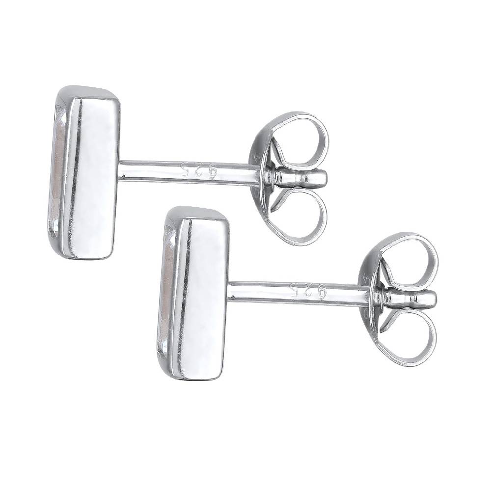 Kuzzoi Ohrstecker Rechteck | Topas (Weiß) Bis zu 65% Rabatt