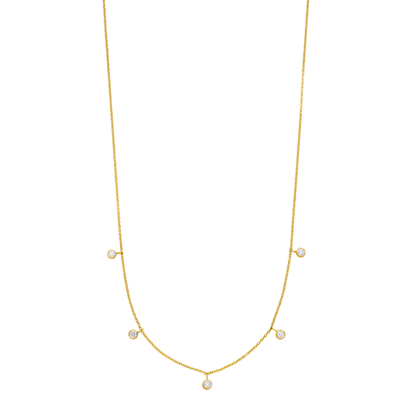 Leaf Jewelry Halskette "my first diamond" Charms, 14 K Gelbgold Letzte 3 Tage