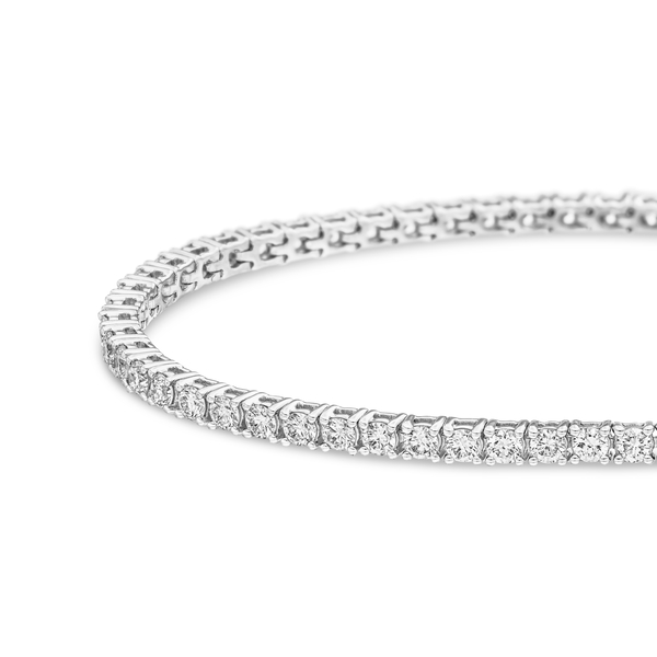 Leaf Jewelry Tennisarmband mit Diamanten, Weißgold, 3.42ct, 17.0cm Letzter Tag
