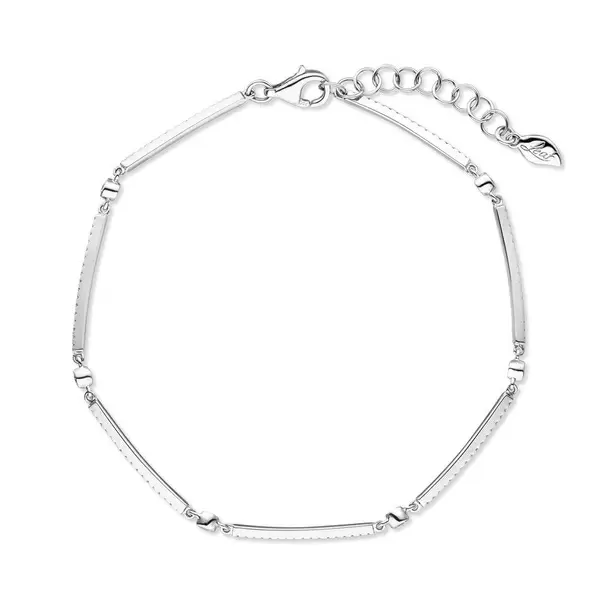 Leaf Jewelry Armband Bar, 18K Weissgold, Diamanten Zeitbegrenzte Promotion