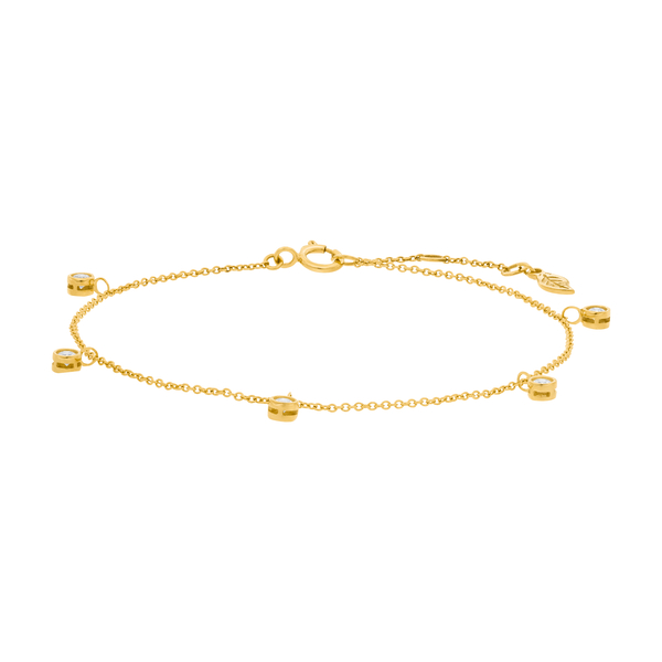 Leaf Jewelry Armkette "my first diamond" Charms, 14 K Gelbgold Bis zu 50% Rabatt