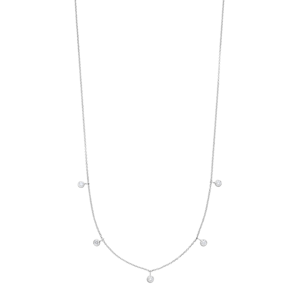 Leaf Jewelry Halskette "my first diamond" Charms, 14 K Weißgold Rabatte dieses Monats