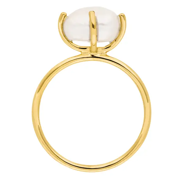 Leaf Jewelry Ring Barock Pearl, 14K Gelbgold Angebote
