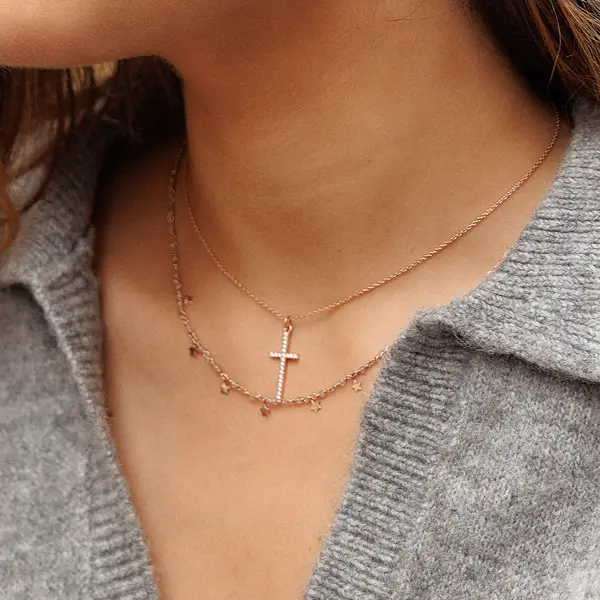 Leaf Jewelry Halskette Labradorit Stars, 18 K Gelbgold vergoldet Zeitlich begrenztes Angebot