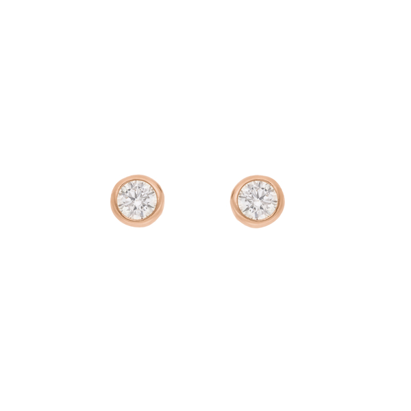 Leaf Jewelry Ohrstecker Pure, 18 K Rosegold vergoldet Begrenzte Freigabe