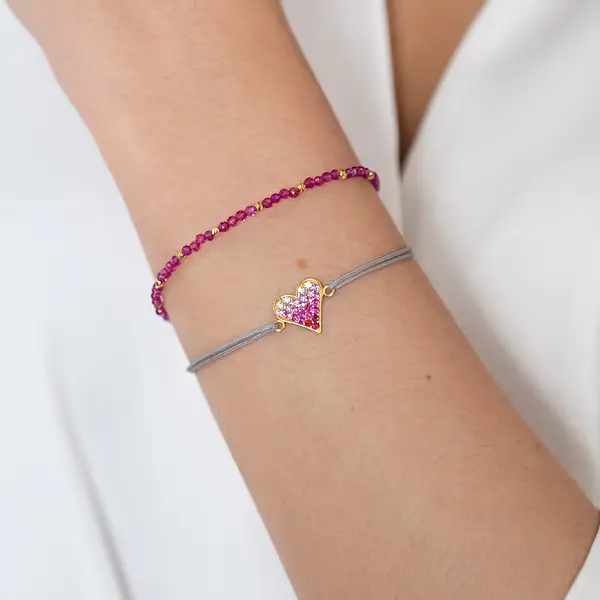Leaf Jewelry Armkette Serenity, Grüner Achat, 925 Sterlingsilber Nur noch ein Tag übrig