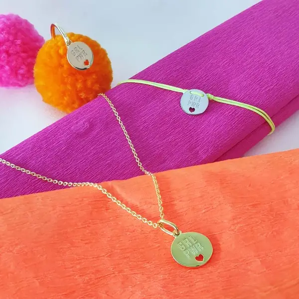 Leaf Jewelry Charity Armband GRL PWR, Koralle Clearance-Verkauf