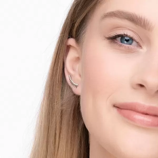 Leaf Jewelry Earclimber Memory II, 925 Sterlingsilber Begrenzt auf 3 Tage