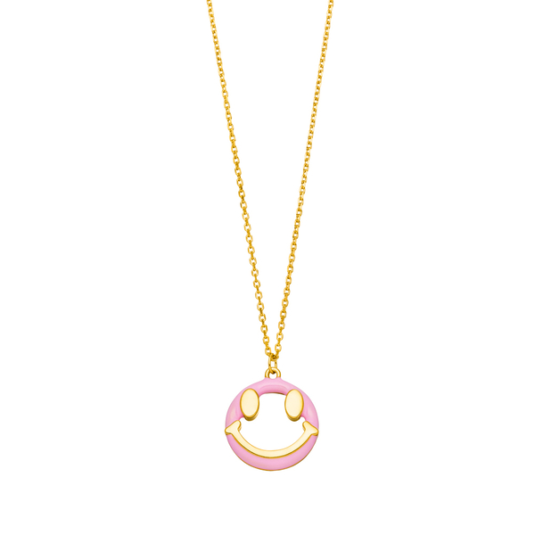 Leaf Jewelry Halskette "Joy" EMOJI, 18 K Gelbgold vergoldet Speichern exportieren