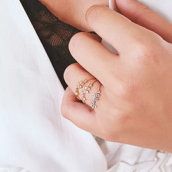 Leaf Jewelry Ring Sweet Gems Bergkristall, 925 Sterlingsilber, Gr.54 50% Rabatt für begrenzte Zeit
