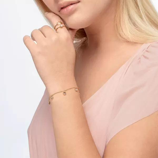 Leaf Jewelry Armkette Sweet Drops, Mix Gems, 925 Sterlingsilber Rabatte dieses Monats
