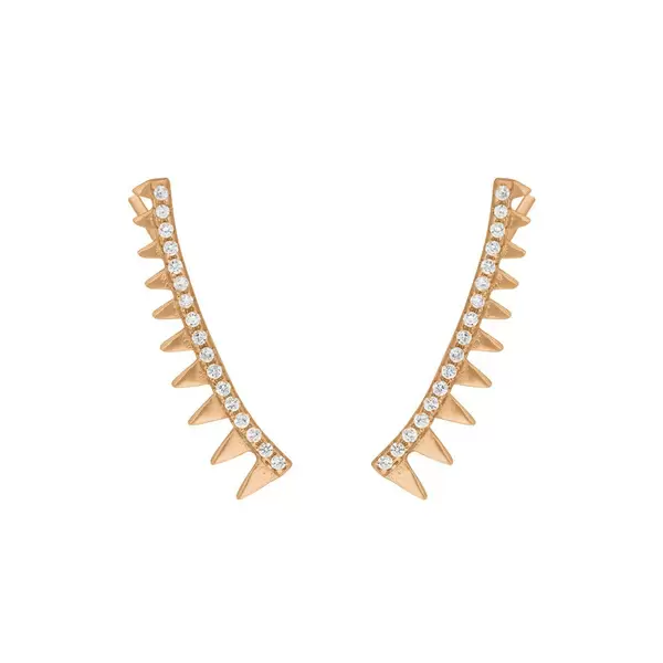 Leaf Jewelry Earclimber Memory II, 18 K Rosegold vergoldet Angebote