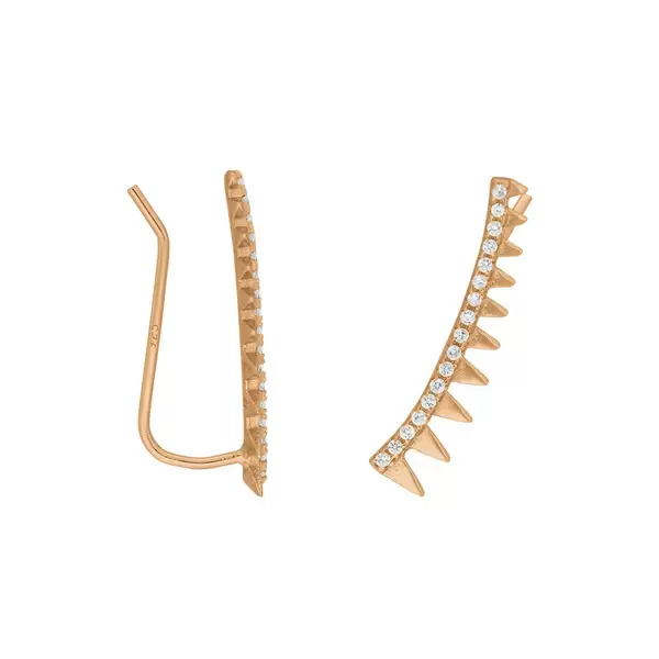 Leaf Jewelry Earclimber Memory II, 18 K Rosegold vergoldet Angebote