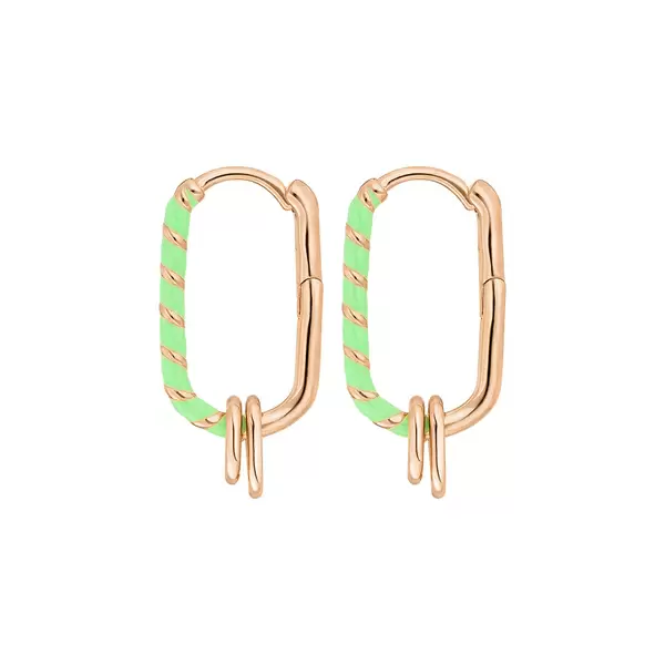 Leaf Jewelry Silber Creole, Rosegold, Neon Twist Kostenloser Versand